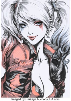 Artgerm (Stanley Lau) - Harley Quinn Illustration Original Art (2018).