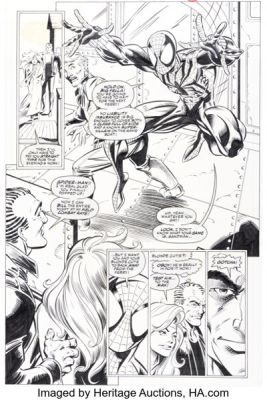 Mark Bagley and Larry Mahlstedt The Amazing Spider-Man #407 Story Page 14 Original Art (Marvel, 1996).