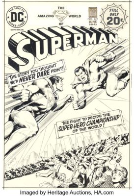 Nick Cardy Superman #276 Cover Original Art (DC, 1974). | Heritage