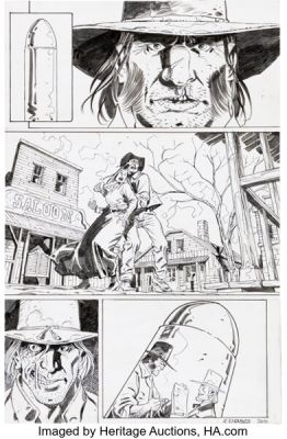 Giancarlo Caracuzzo Jonah Hex #58 "Every Bullet Tells a Story" Complete 22-Page Story Original Art (DC, 2010). (Total: 22 Original Art)