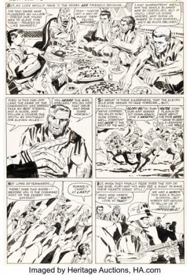 Jack Kirby and George Roussos (as Geo. Bell) Sgt. Fury #6 Story Page 17 Original Art (Marvel, 1964). | Heritage