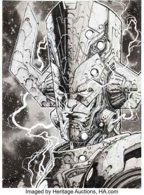 Stephen Platt What If...? Galactus: Galactus Transformed Hulk? #1 Variant Cover Original Art and CGC Signature Series NM/MT 9.8 Comic (Marvel, 2025). (Total: 2 Original Art)