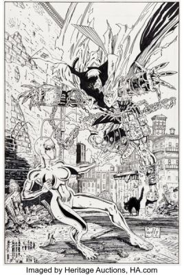 Mario Gully Ant #3 Spawn Unpublished Cover Original Art (Image, 2005).