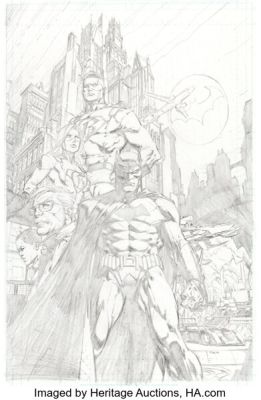 David Finch Batman #1 Cover Original Art (DC, 2016). (Total: 2 Original Art) | Heritage