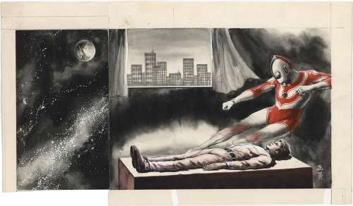Masami Watanabe’s hand-drawn color illustrations for "The Return of Ultraman" | Mandarake (Big Web)