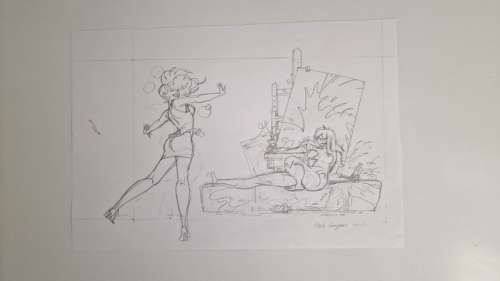 Kuijpers, Henk - Originele schetstekening - Franka - Geheim 1948 - (2016) | Catawiki