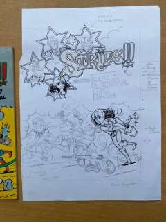 Franka - Originele tekening ontwerp Strips!! + album - Broché - (1980) | Catawiki