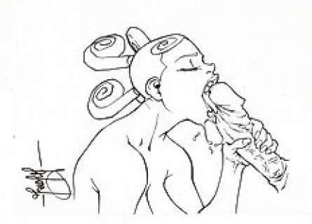 Agapé - Dessin original tiré de l‘album Agapé de Trantkat aka Kevin Hérault - (2002)