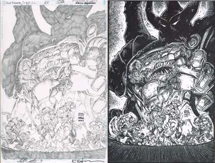 Freddie E. Williams II | Power Rangers TMNT v2Collab w/ Kevin Eastman Issue 511×17 Pencils | Freddie E. Williams II