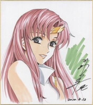 Akira Kawarajima ’Hand-Drawn Color Shikishi:"Mobile Suit Gundam Seed" - Lacus Clyne | Mandarake (Big Web)