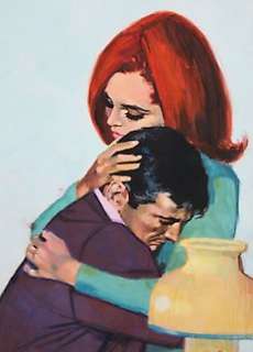 Gomez, Domingo Alvarez - 1 Original colour drawing - Selecciones Ilustradas - Abrazo - 1966