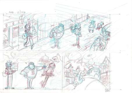 Cambré, Charel - 1 Original preliminary page - Robbedoes 2 - Het plan van Wiebeling - 2017 | Catawiki