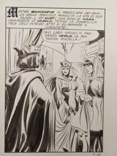 Frollo, Leone - 1 Original page - Biancaneve - n. 5 "Il cuore di Re Kurt" - 1973 | Catawiki