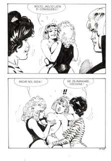 Bruno Marraffa - 10 Original page - Macho #17 - "Metti una sega a cena" - 1986 | Catawiki