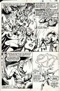 Bob Wiacek, Val Mayerik - man-thing #11 p 18 (dr strange, clea, chris claremont drawn! ) 1981