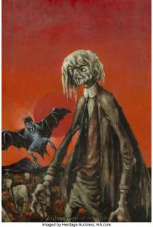 Lee Brown Coye (American, 1907-1981) The Vampire, Weird Tales magazine cover, July 1947 Oil on canvasboard 24 x 15-3/... | Heritage