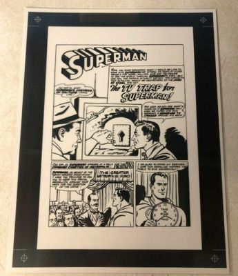 SUPERMAN #152 ACETATE comic ART title half splash TV TRAP 1962 FORTRESS SOLITUDE | eBay US (Buy It Now)