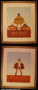 Richard Williams - Original Art for Mad #257 - Front and Back Cover (EC, 1985). This lot includes both the - | Heritage