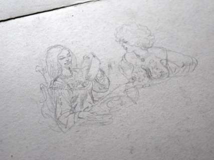 Giraud, Jean - 2 Crayonné au dos de bleu de coloriage - Blueberry - Chihuahua Pearl - (années 1970) | Catawiki