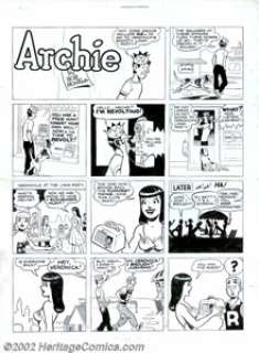 Bob Montana - Original Comic Strip Art for Archie, dated 7-27-47 (Archie, 1947). Originally created as a filler -