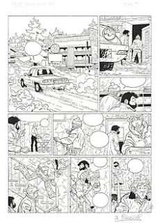 Sikorski, Alain | Original page (p.9)  - Tif et Tondu 45  - Le mystère de la chambre 43  - (1996) | Catawiki