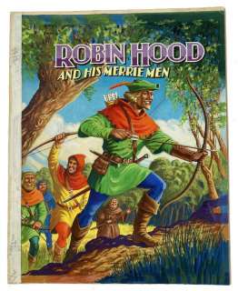 Robin Hood and His Merrie Men original front cover artwork for the book by Dean… | Comic Book Auctions ltd