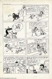 Vic Herman - Original Art for Little Max #3, Complete 2-Page Story, "Permanent Wave" (Harvey, 1950). -