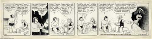 Vincent T. Hamlin - Original Comic Strip Art for Alley Oop Daily dated 12-7-38 (NEA Service, Inc., 1938). One of - | Heritage