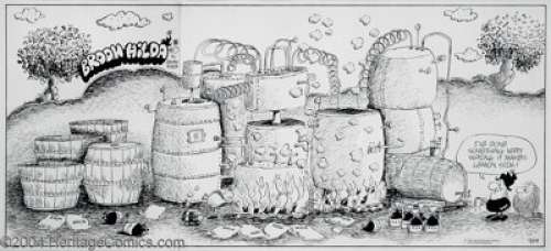 Russell Myers - Original Comic Strip Art for Broom-Hilda Sunday dated 9-19-71 (Chicago Tribune, 1971). Would -