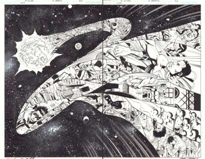 Drew Geraci, Pat Olliffe - 52 / world war iii part one: a call to arms #1 pgs. 22 & 23 - timestream jsa to present dps - 2007 signed