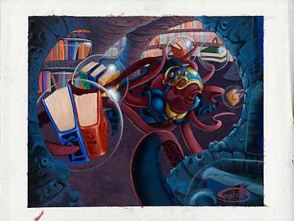 KEITH GARLETTS CEPHALID SAGE Issue #29 Painting | ComicConnect