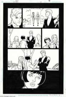 David Hahn - Lucifer #41, page 18 Original Art (DC, 2004).  Here‘s a super page of art from the Sandman spin-off, -