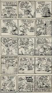 Robert Crumb - "Western Man: Last of the Big Time He Men" One-page Story Original Art (East Village - | Heritage