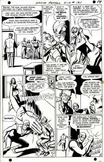Bruno Premiani - The Doom Patrol #121 P 12 (Historic Doom Patrol Death Issue!) 1968