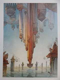Schuiten, François - 1 Offset Print - Les Orgues - 1992 | Catawiki