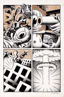 Killoffer, Patrice - Les yeux. Encre de Chine et mine de plomb pour une planche