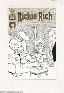 Warren Kremer - Richie Rich #4 Cover Original Art (Harvey, 1961). In November 1960, Harvey began publishing Richie - | Heritage