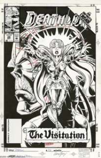 Kevin Kobasic and Greg Adams - Deathlok #28 Cover Original Art (Marvel, 1992). The Infinity Crusade dealt with -