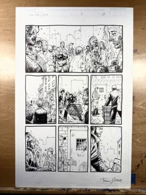 WALKING DEAD #4, pg 13 -- Original Comic Art by Tony Moore