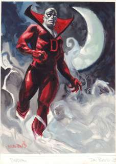 Dan Brereton | Deadman Painted Art Commission - 1999 Signed | Anthony’s Comic Book Art