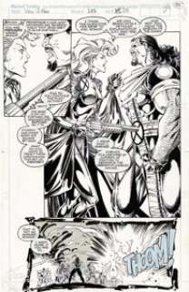 Whilce Portacio and Art Thibert - The Uncanny X-Men #283, Splash page 25 Original Art (Marvel, 1991). Storm is - | Heritage
