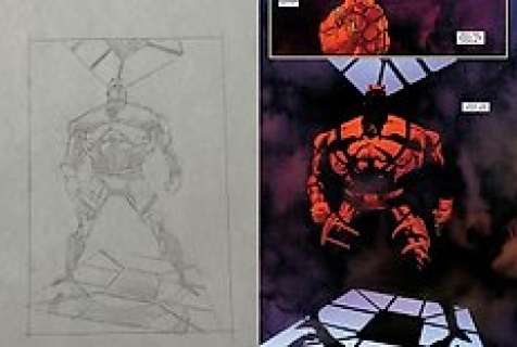 Joe Quesada - 1 Original preliminary drawing - Daredevil - "Daredevil Father" - 2005 | Catawiki