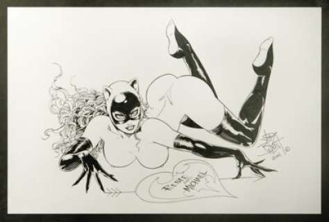 Jim Balent - Catwoman Specialty Illustration Original Art (2001). The Catwoman is ready to play in this -