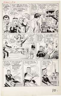 Jack Kirby and Paul Reinman - X-Men #1, page 9 Original Art (Marvel, 1963).  Marvel Girl takes center - | Heritage