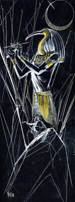 Frezzato, Massimiliano - 1 Original colour drawing - Thot | Catawiki