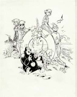 Le Gall, Franck + Mazel | Original illustration + colouring  - Theodoor Cleysters + Vergeten Jungle  - (2012 and 2007) | Catawiki