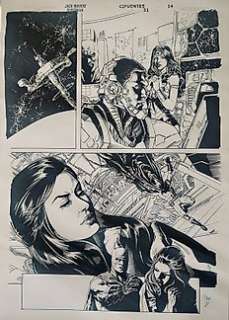 Jack Herbert (Blue Lines) & Vicente Cifuentes (Inker) Original page - Superman - #31, Page 14