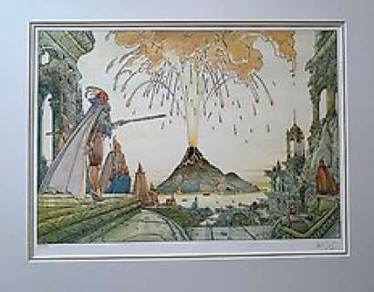 Moebius - 1 Silkscreen - Le Volcan - 1986 | Catawiki