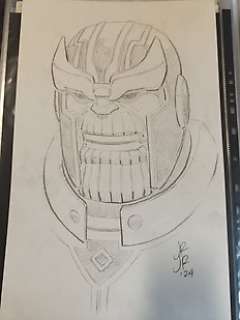 John Romita Jr. - 1 Original drawing - Thanos - 2024 | Catawiki