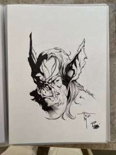 Francesco Mobili e Roberto Poggi - original drawing - Morbius | Catawiki